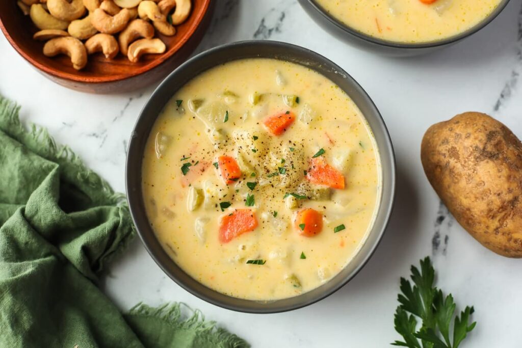 Creamy Instant Pot Vegan Potato Soup